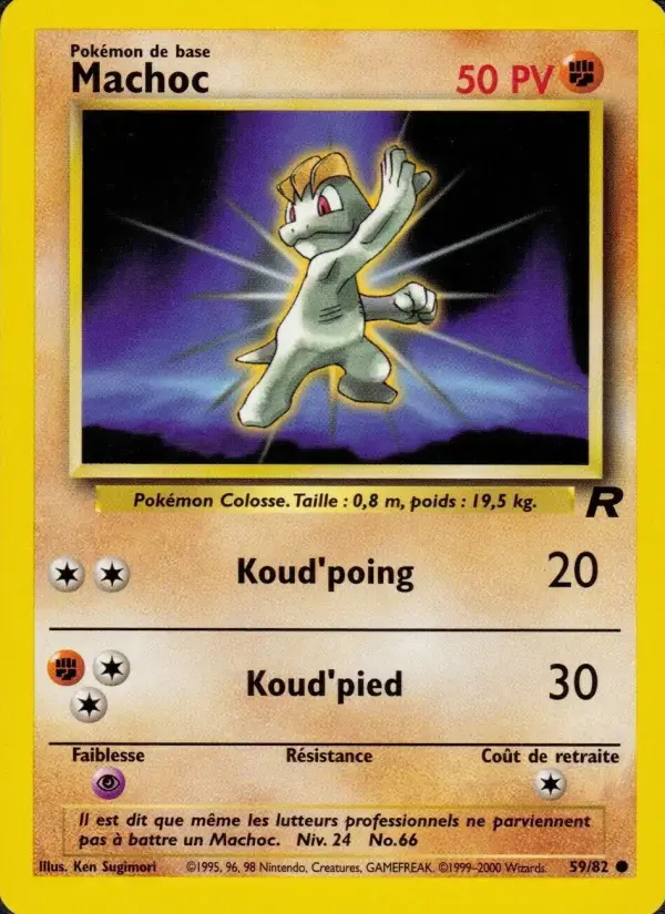 Carte Pokémon Machoc #59 — Team Rocket