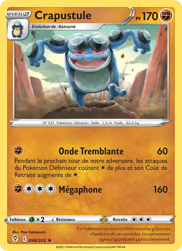 Carte Pokémon Crapustule #90 — Évolution Céleste