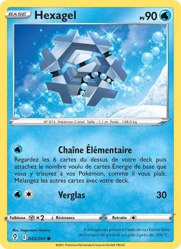 Carte Pokémon Hexagel #43 — Évolution Céleste