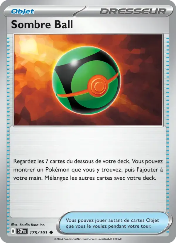 Carte Pokémon Sombre Ball #175 — Étincelles Déferlantes