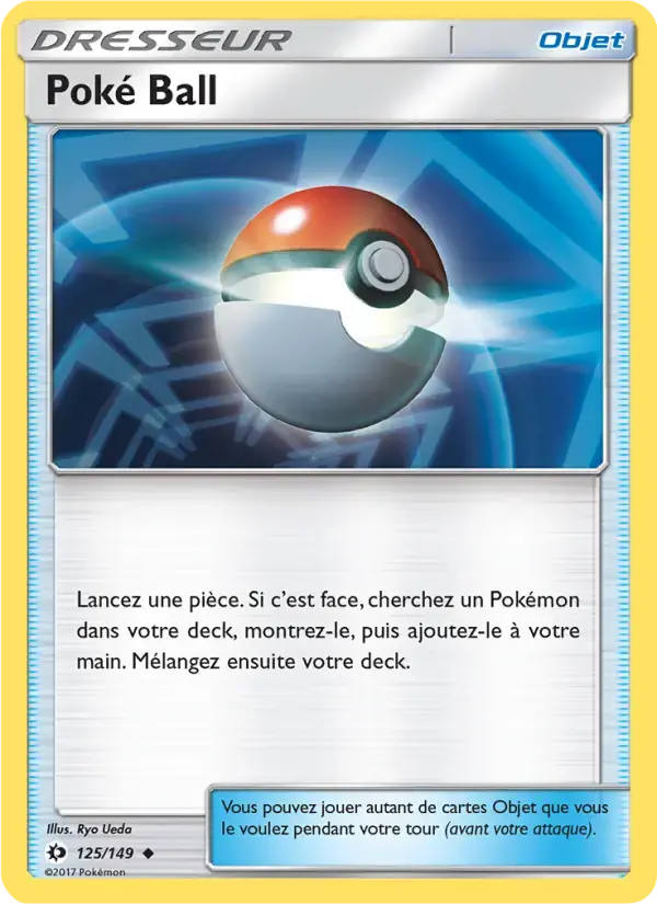 Carte Pokémon Poké Ball #125 — Soleil et Lune
