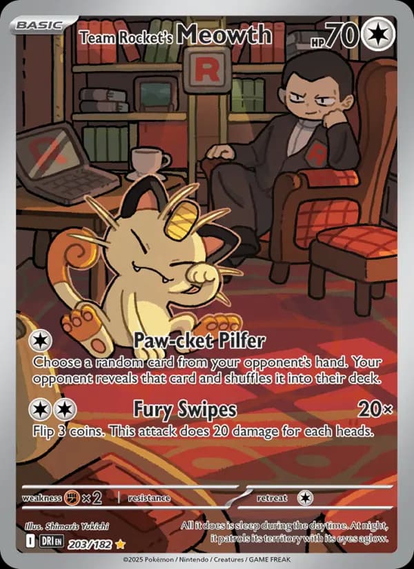 Team Rocket's Meowth #203 — Destined Rivals