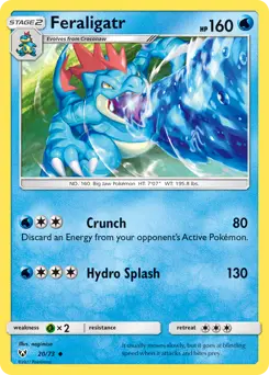 Feraligatr #20 — Shining Legends