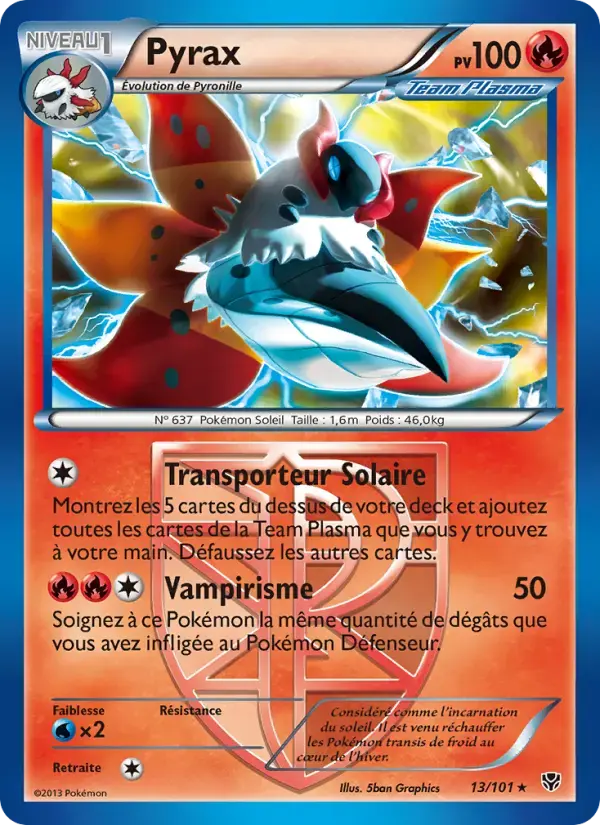 Carte Pokémon Pyrax #13 — Explosion Plasma