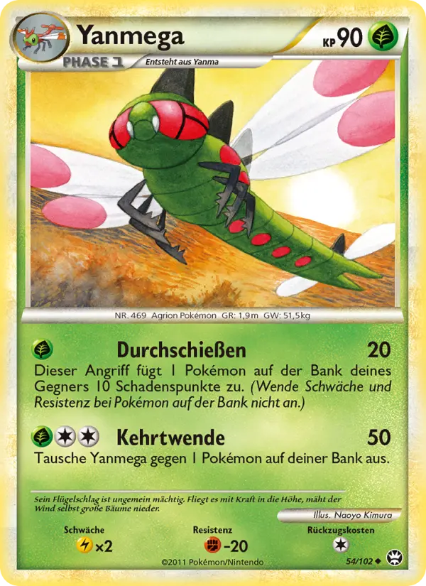 Carte Pokémon Yanmega #54 — Triomphant