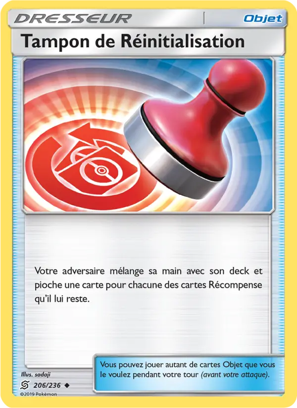 Carte Pokémon Tampon de Réinitialisation #206 — Harmonie des Esprits