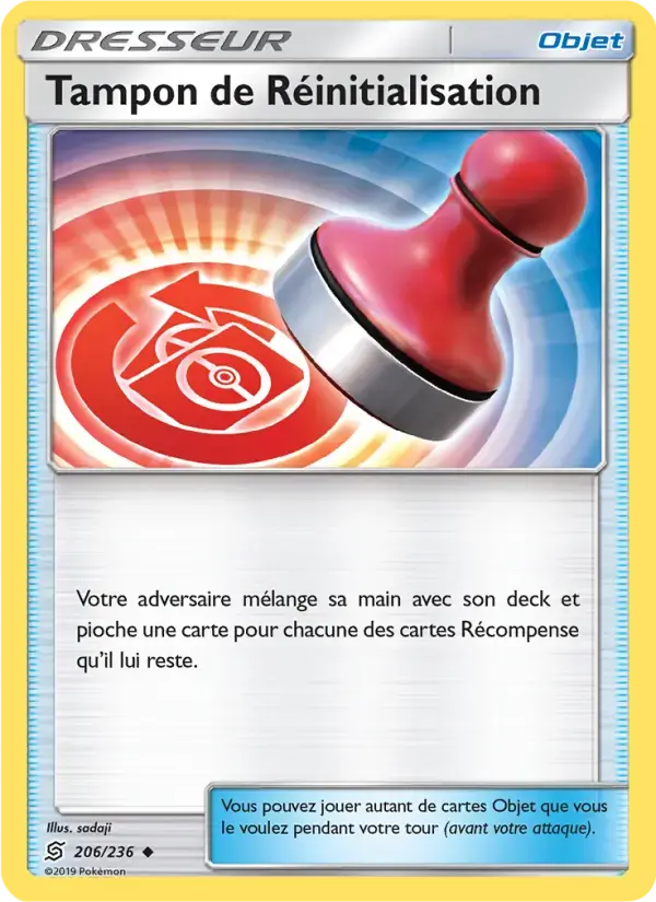Carte Pokémon Tampon de Réinitialisation #206 — Harmonie des Esprits