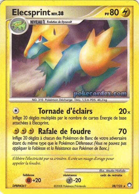 Carte Pokémon Elecsprint #28 — Trésors Mystérieux
