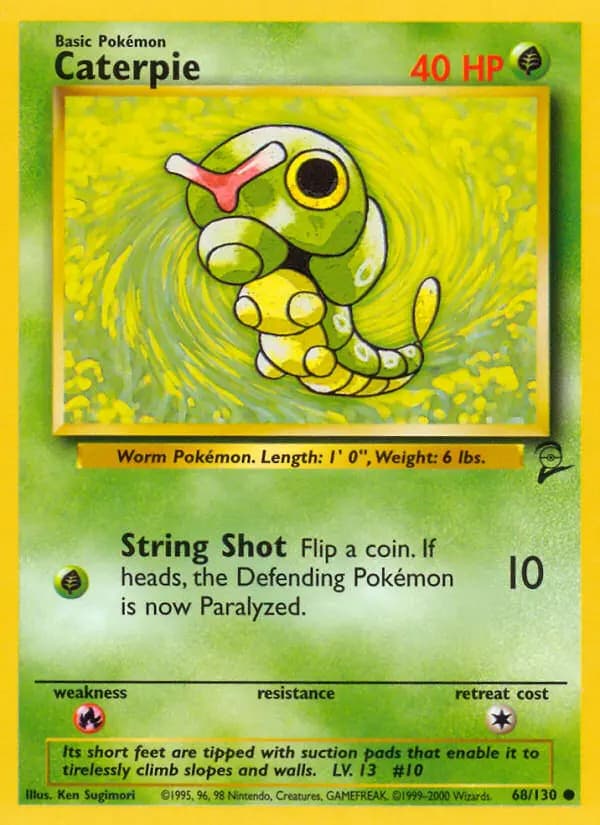Caterpie #68 — Base Set 2