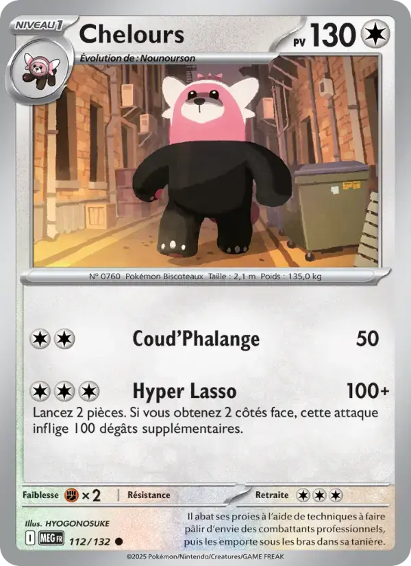 Carte Pokémon Chelours #112 — Méga-Évolution
