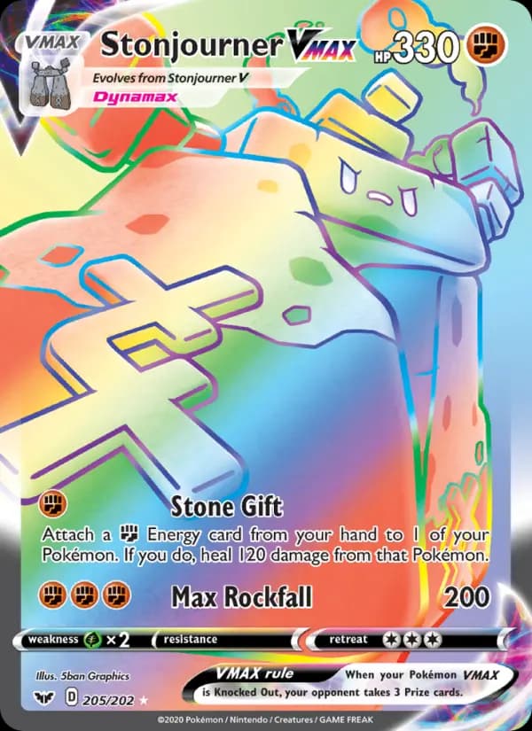 Stonjourner VMAX #205 — Sword & Shield