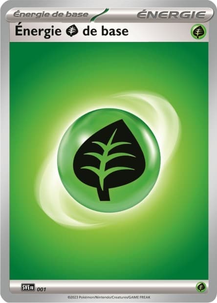 Carte Pokémon Énergie Plante #001 — Énergies Écarlate et Violet