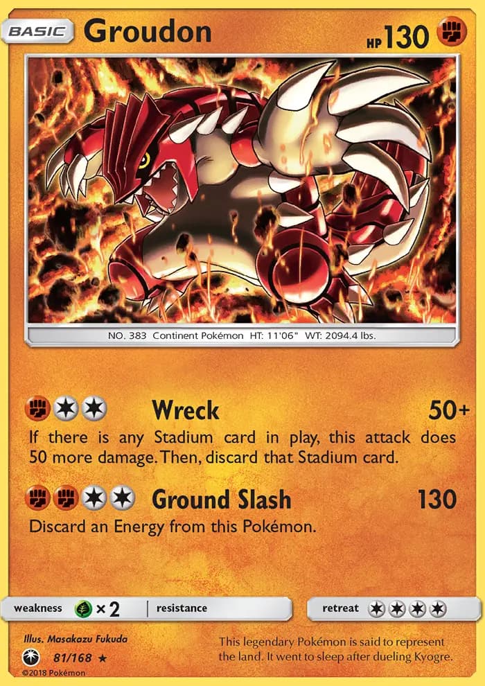 Groudon #81 — Celestial Storm