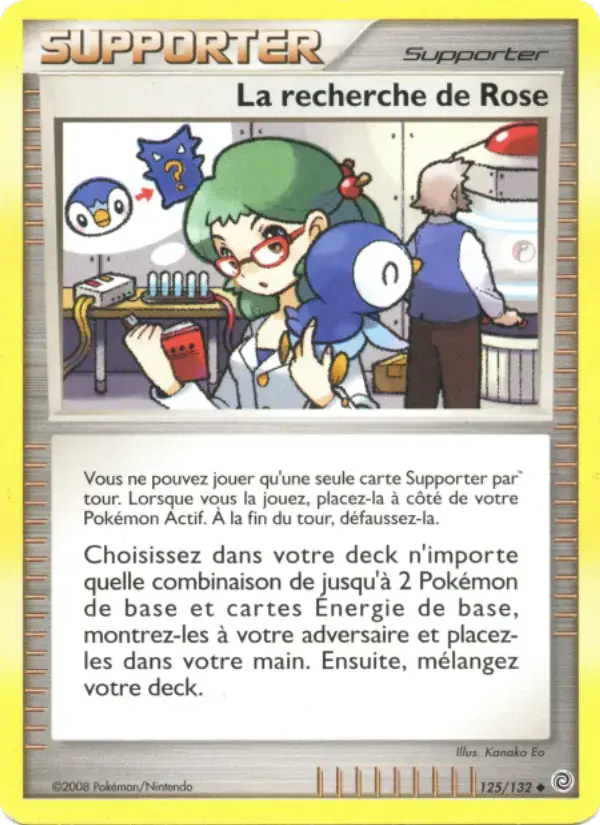Carte Pokémon La recherche de Rose #125 — Merveilles Secrètes