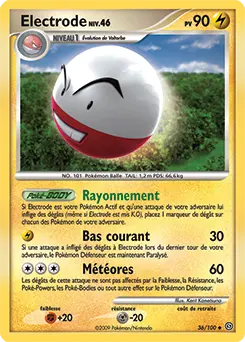 Carte Pokémon Electrode #36 — Tempête