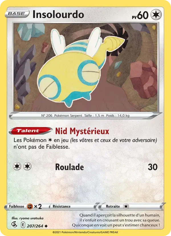 Carte Pokémon Insolourdo #207 — Poing de Fusion