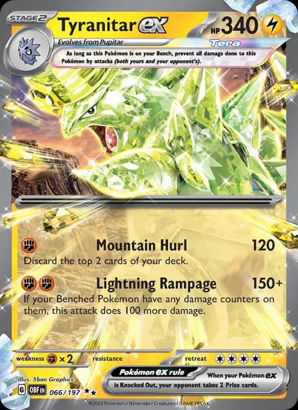 Tyranitar ex #066 — Obsidian Flames