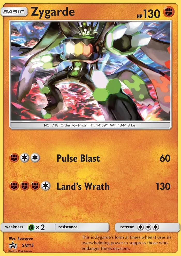 Carte Pokémon Zygarde #SM15 — Promos Soleil et Lune