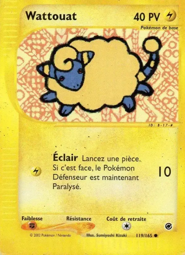 Carte Pokémon Wattouat #119 — Expédition