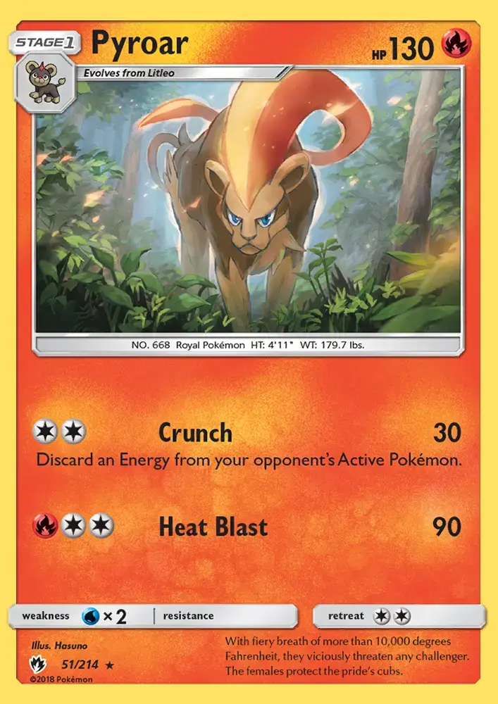 Pyroar #51 — Lost Thunder