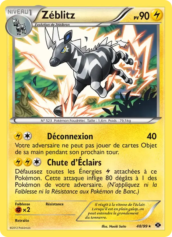 Carte Pokémon Zéblitz #48 — Destinées Futures