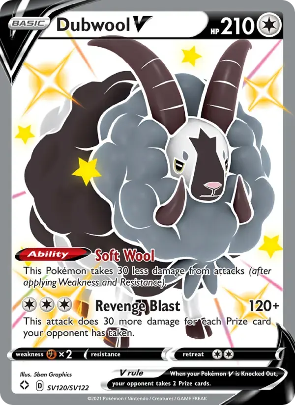 Dubwool V #SV120 — Shining Fates