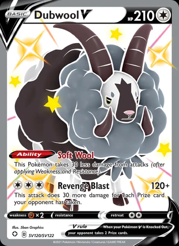 Dubwool V #SV120 — Shining Fates