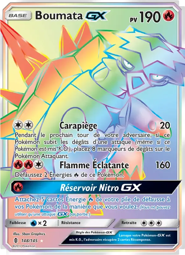 Carte Pokémon Boumata GX #148 — Gardiens Ascendants
