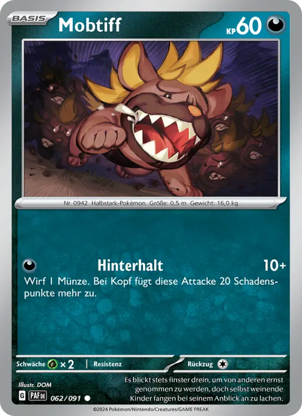 Carte Pokémon Grondogue #062 — Destinées de Paldea