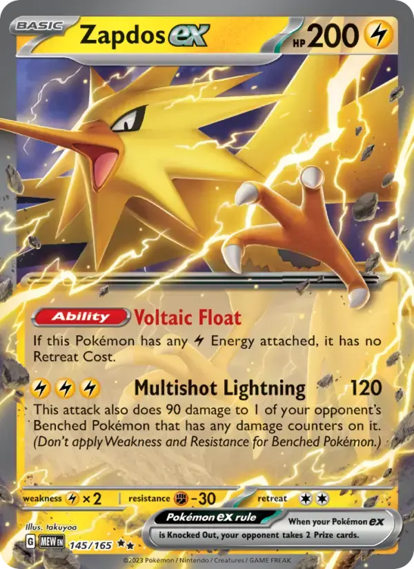 Zapdos ex #145 — 151