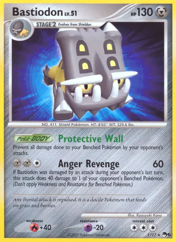 Carte Pokémon Bastiodon #1 — POP 6