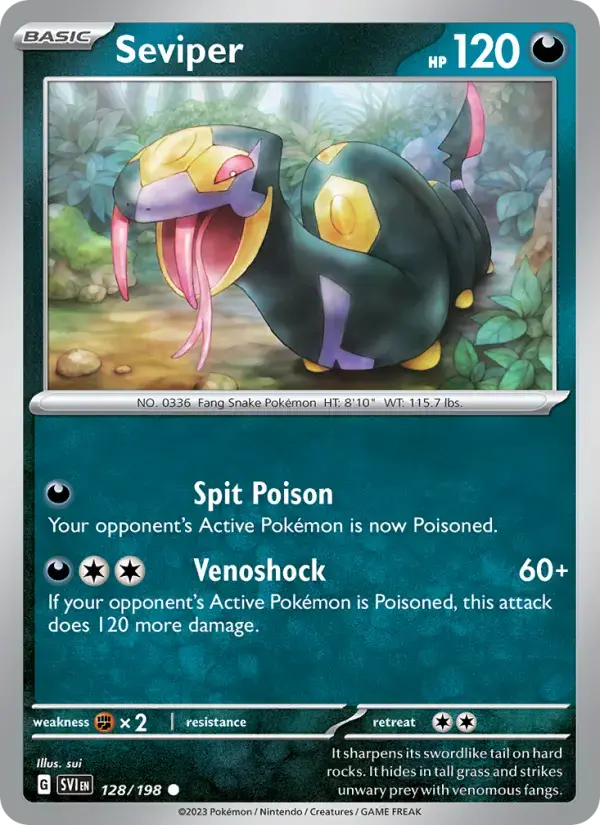 Seviper #128 — Scarlet & Violet