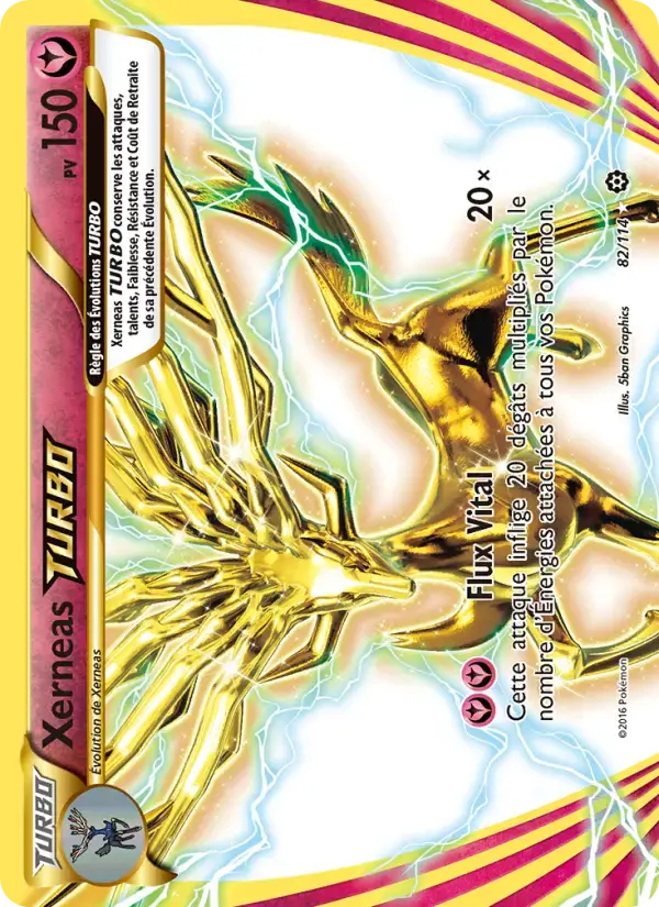 Carte Pokémon Xerneas TURBO #82 — Offensive Vapeur