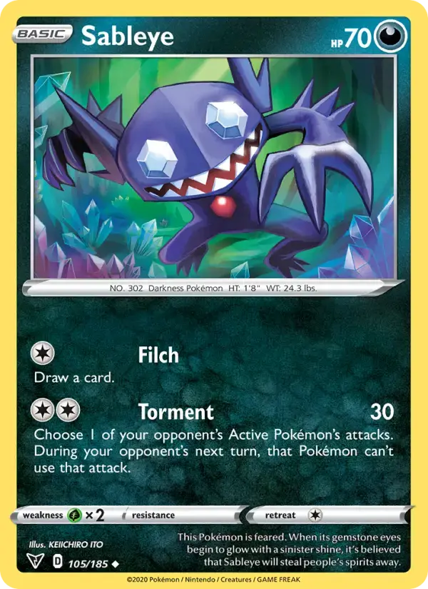 Sableye #105 — Vivid Voltage