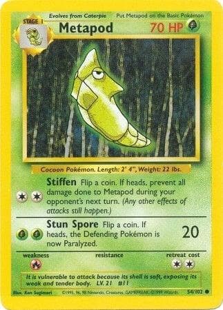Metapod #54 — Base Set