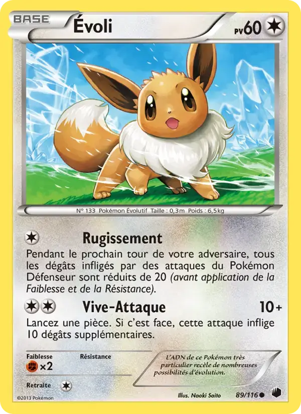 Carte Pokémon Évoli #89 — Glaciation Plasma