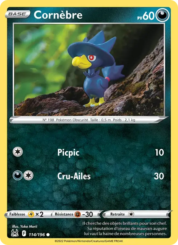 Carte Pokémon Cornèbre #114 — Origine Perdue