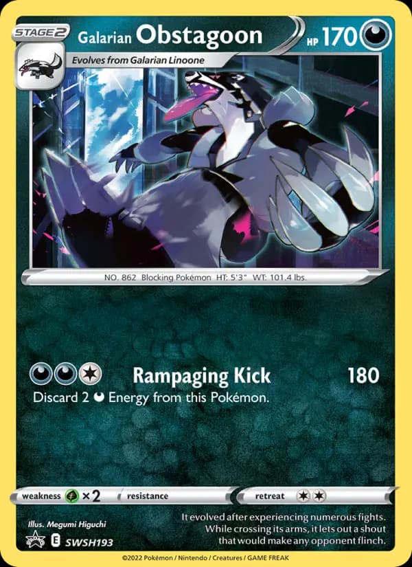 Galarian Obstagoon #SWSH193 — Sword & Shield Promos