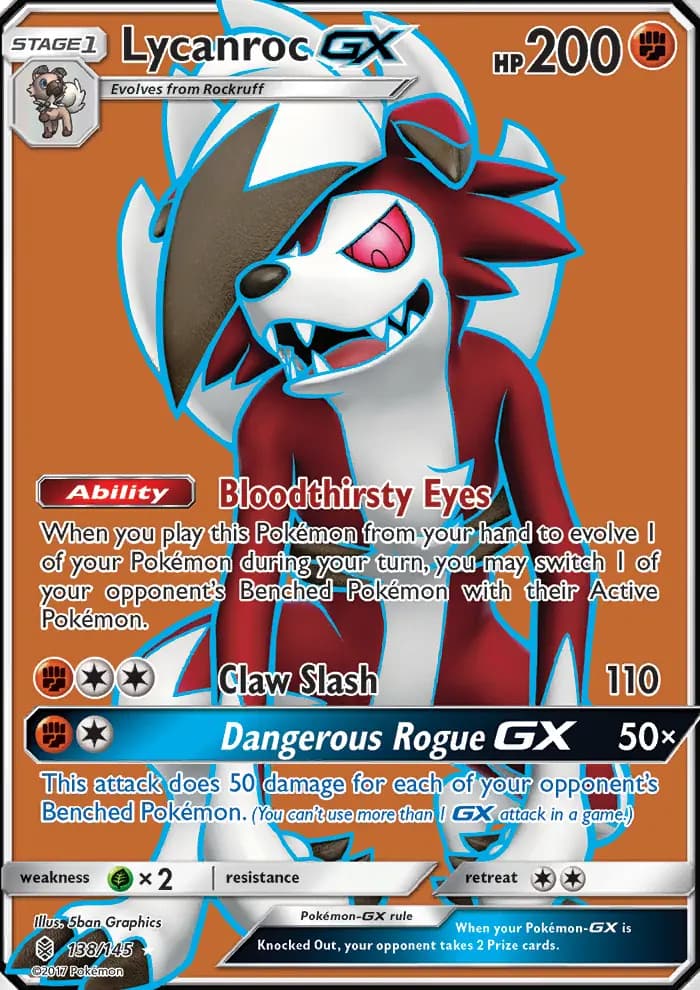 Lycanroc GX #138 — Guardians Rising