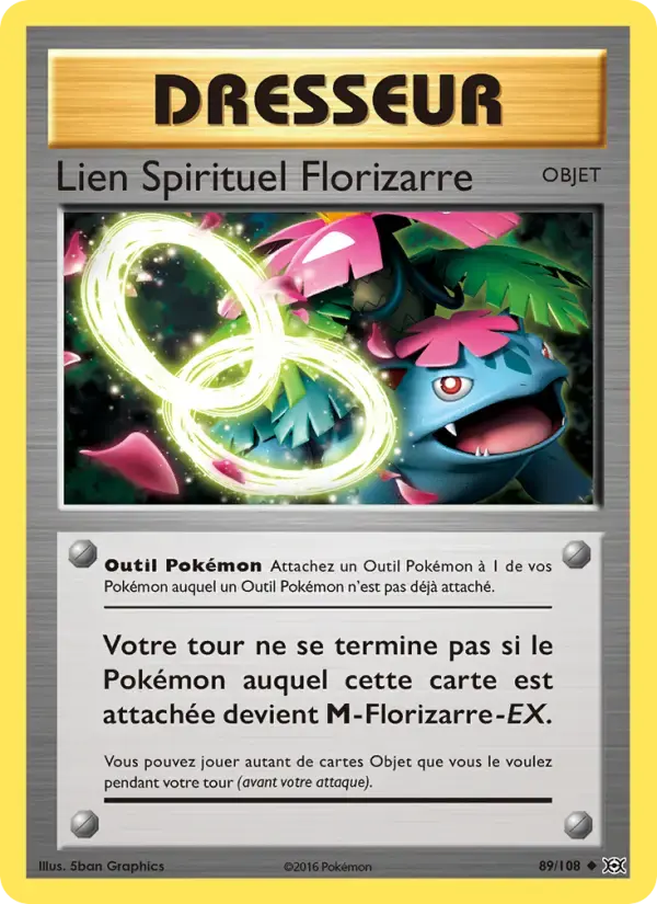 Carte Pokémon Lien Spirituel Florizarre #89 — Évolutions XY