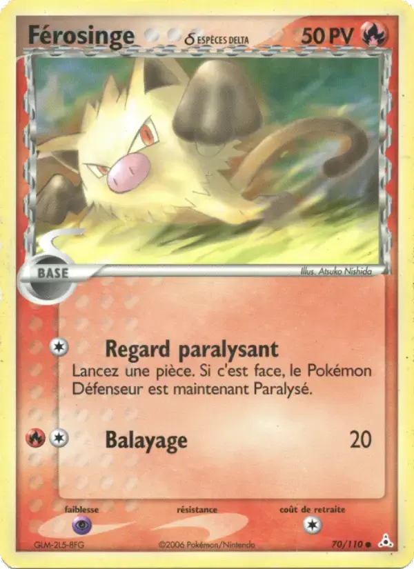 Carte Pokémon Férosinge δ #70 — Fantômes Holon