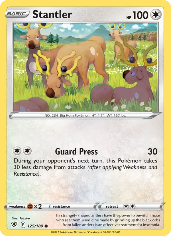 Stantler #016 — Trading Card Game Classic — Charizard Deck