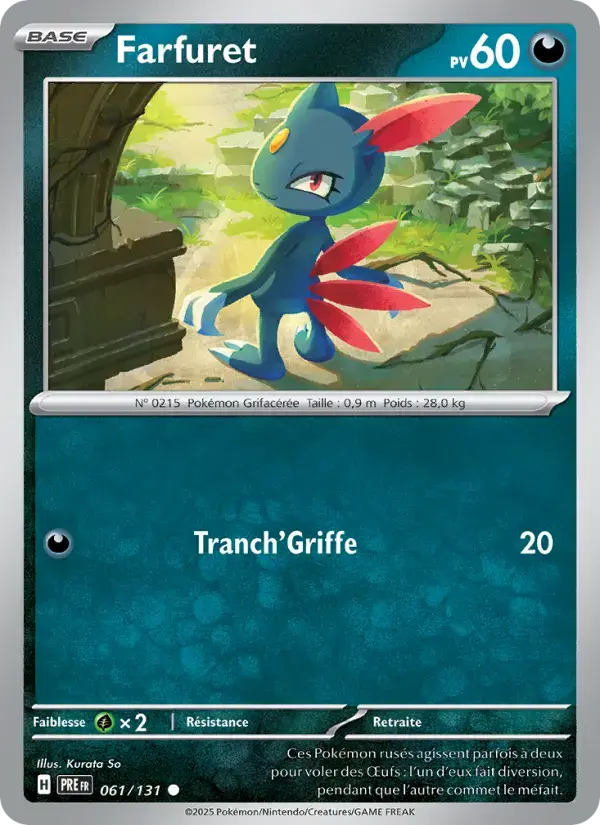 Carte Pokémon Farfuret #061 — Évolutions Prismatiques