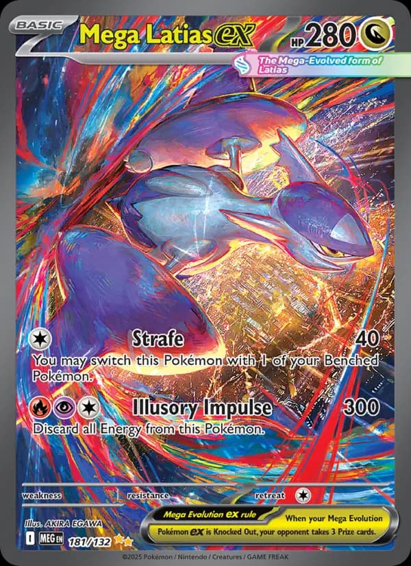 Carte Pokémon Méga-Latias-ex #181 — Méga-Évolution