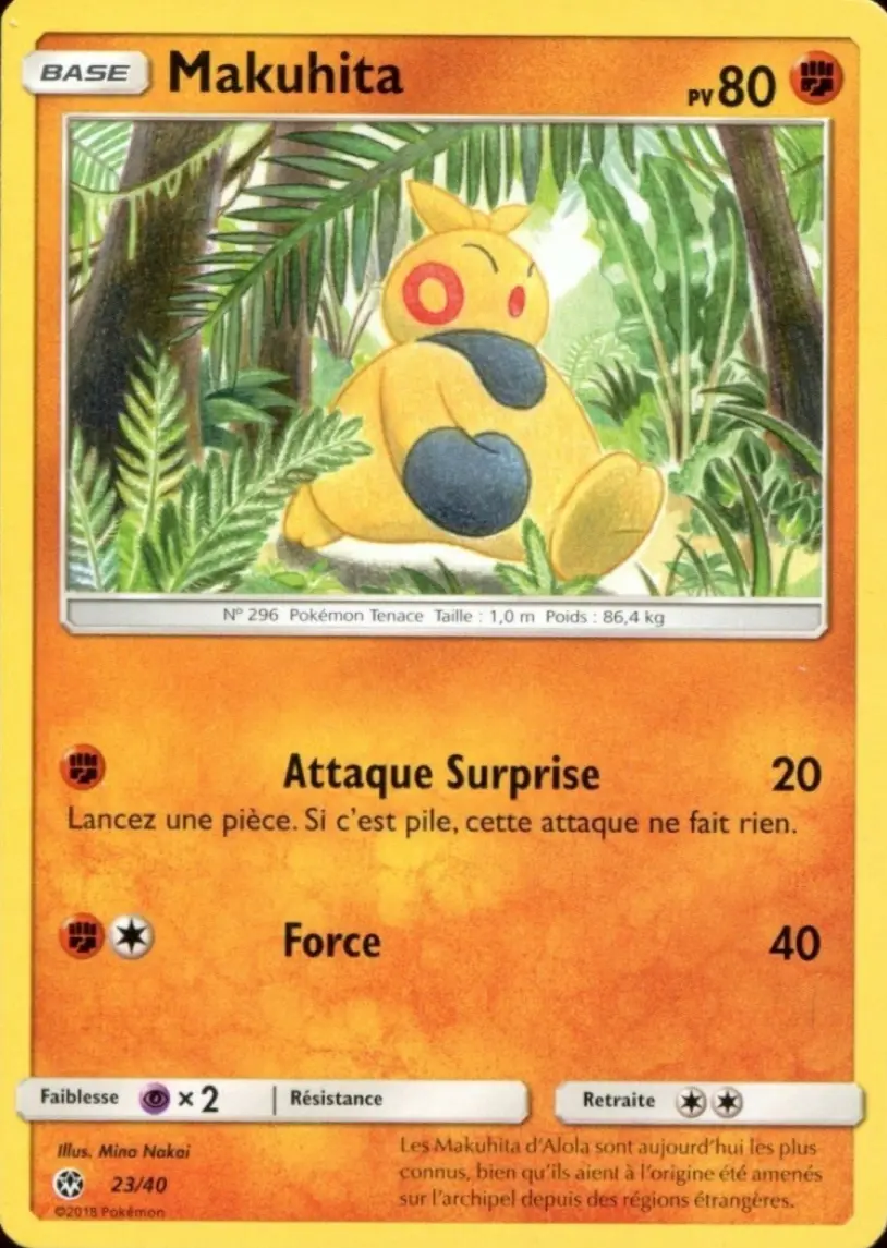 Carte Pokémon Makuhita #23 — 2018 Promo McDonald's