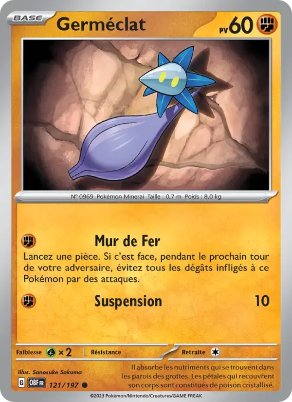 Carte Pokémon Germéclat #121 — Flammes Obsidiennes