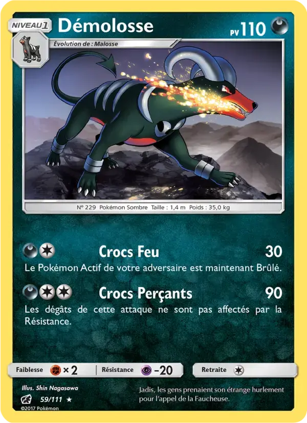Carte Pokémon Démolosse #59 — Invasion Carmin