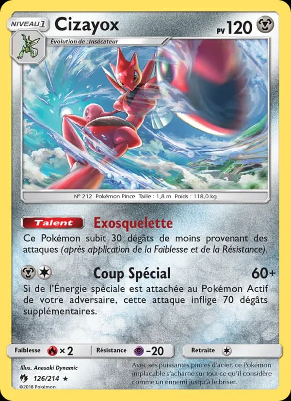 Carte Pokémon Cizayox #126 — Tonnerre Perdu