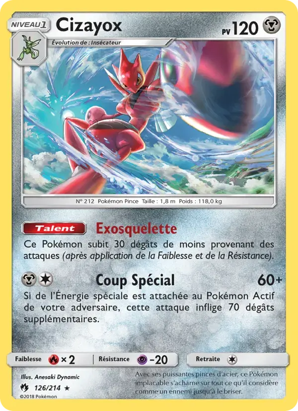Carte Pokémon Cizayox #126 — Tonnerre Perdu