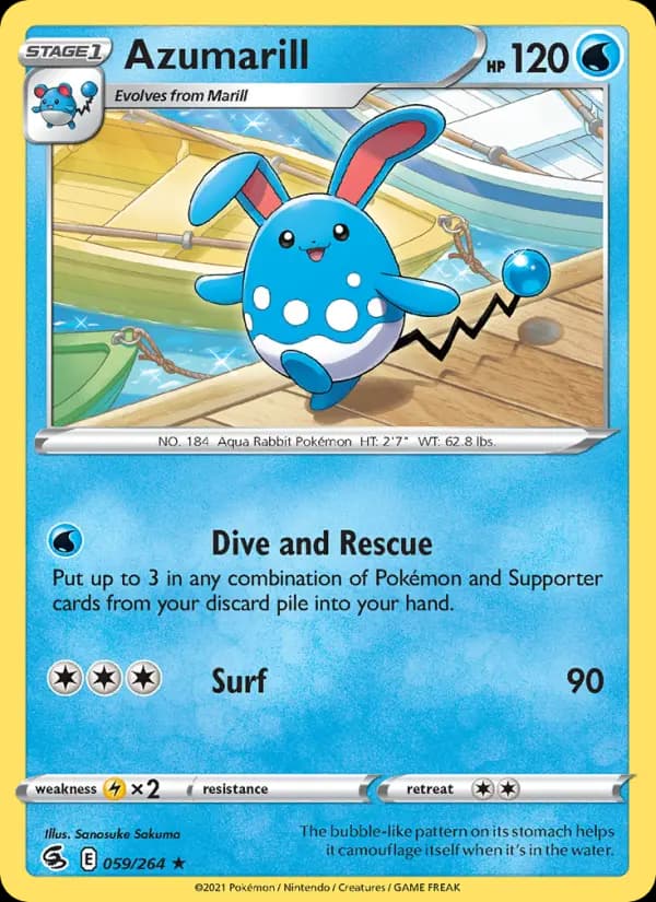 Azumarill #59 — Fusion Strike